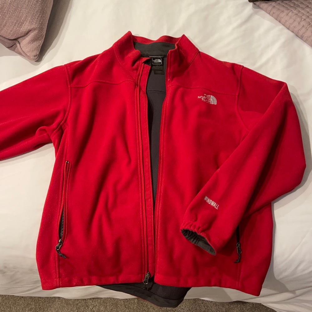 Red North Face Jacket